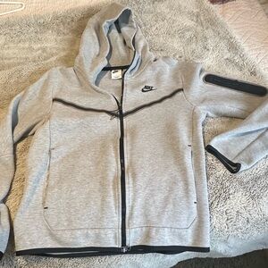 Nike Gray Zip-Up Hoodie